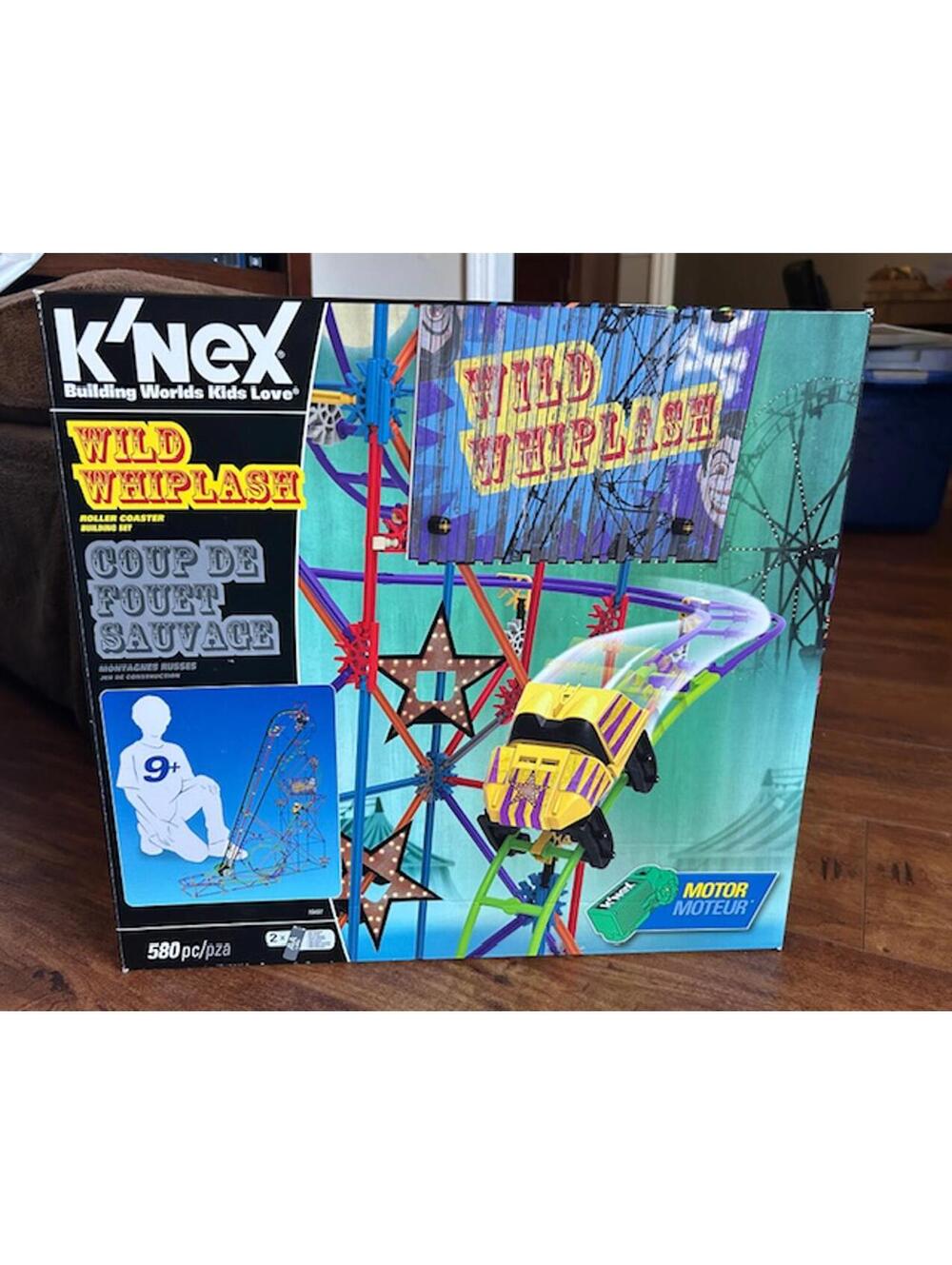 K'NEX Wild Whiplash Motorized Roller Coaster Building Set